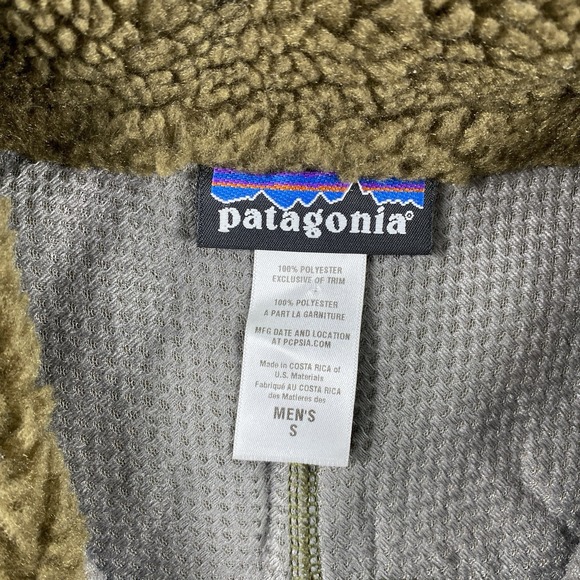 Patagonia Classic Retro X Vest Men's Small Gorpcore Deep Pile Green Brown 23047 - Picture 3 of 10
